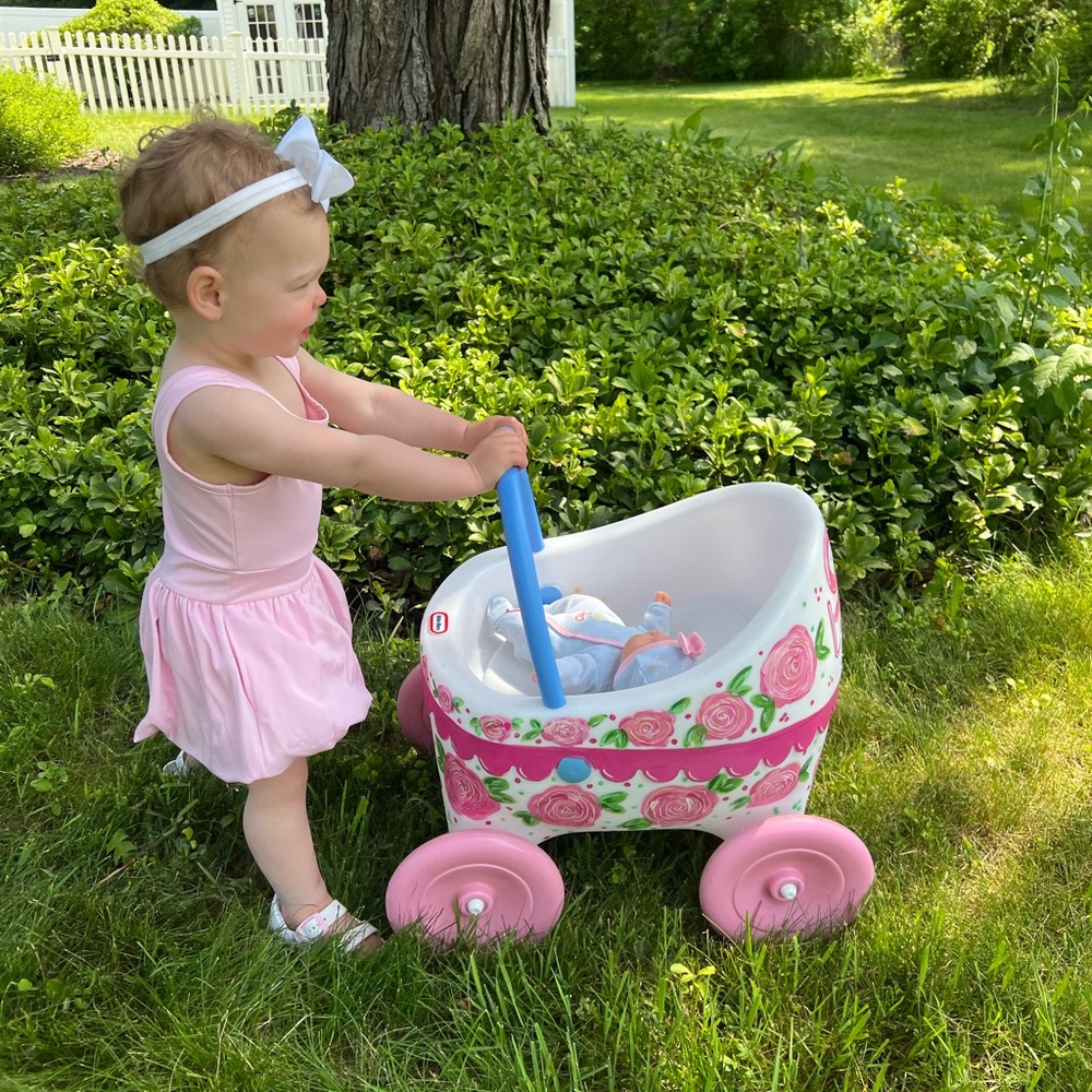 Personalized Hand Painted Doll Stroller